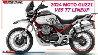 Unleashing Adventure  Exploring the 2024 Moto Guzzi V85 TT Lineup [upl. by Galang]