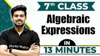 Algebric Expression  Cheat Sheet Series For Class 7th [upl. by Arraik]