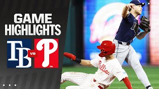 Rays vs Phillies Game Highlights 9924  MLB Highlights [upl. by Miah]