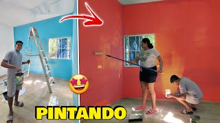 CAMBIANDO EL COLOR DE NUESTRO CUARTO 🤩 ¡ASI LA PINTAMOS 😯 [upl. by Barabbas]