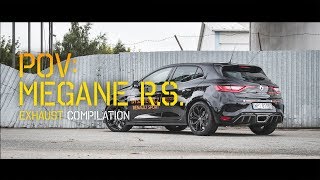 POV Renault Megane RS 280 EXHAUST compilation  WarsawCars [upl. by Attemaj]