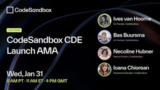 CodeSandbox CDE Launch AMA [upl. by Atiker]