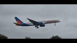 Jet2 arrival 757 GLSAJ at Manchester Airport [upl. by Banwell]