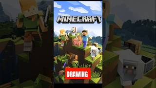 🔥🥵MINECRAFT HOSTILE MOBS DRAWING🥶❄️drawing art sketch artist artwork minecraft😎🎮 [upl. by Gilmour]