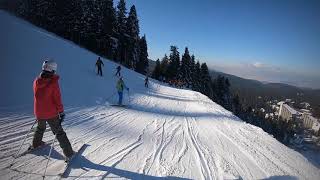 Borovets 2020 Ski season Martinovi Baraki 1 Blue and Rotata Green Run [upl. by Ennyleuqcaj]