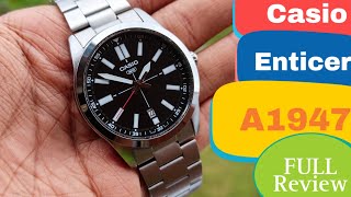 CASIO ENTICER A1947 FULL REVIEW  Good watch but not worth it  casio watch casioedificewatches [upl. by Aldercy203]