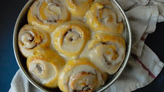 How to Make Pumpkin Challah Cinnamon Rolls [upl. by Atidnan]