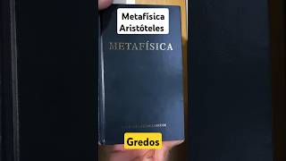 Metafísica de Aristóteles Editorial Gredos [upl. by Eleanora]