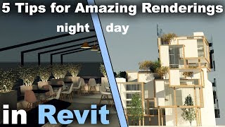 5 Tips for Amazing Renderings in Revit Tutorial [upl. by Annav55]