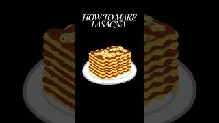 How to make lasagna recipe shorts [upl. by Ellehsem]