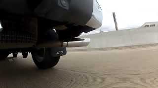 2010 Silverado with Borla SType Muffler  GoPro footage from hitch [upl. by Ahseken726]