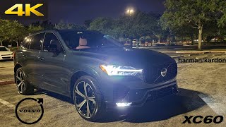 2023 Volvo XC60 B5 Ultimate Dark AWD POV Night Drive 4K Binaural Audio Harman Kardon Sound System [upl. by Alfi482]