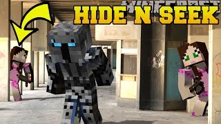 Minecraft PAT AND JEN HIDE AND SEEK  Morph Hide And Seek  Modded MiniGame [upl. by Eitsym]