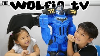 IMAGINEXT BATBOT XTREME UNBOXING  Batman Robot that stands over 2ft tall WOW [upl. by Karisa]