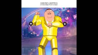 Family guy PETER STYLE GANGNAM STYLE FORTNITE [upl. by Eslehc]