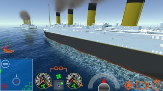 Titanic VS Britannic But Good Graphics  Ship Handling Simulator [upl. by Marlin]