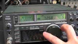 Icom IC735 Ham Radio HF Transceiver Checkout QSO Demo [upl. by Airotcivairam]