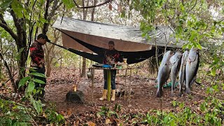 Acampamento com muita CHUVA a tempestade CHEGOU de repente [upl. by Sabra]