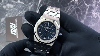 Audemars Piguet Royal Oak Jumbo Extrathin 15202STOO1240ST01 Unboxing amp Presentation [upl. by Ashatan]