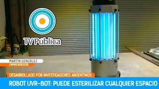 Entrevista a UVRBot en la TVPublica Robot UVC Antiviral y Bactericida [upl. by Jefferson]