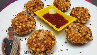 How to make Javvarisi vadai  Sabudana vadai  Vadai recipes  snacks recipes  MRS  Nivedha [upl. by Alleyn]