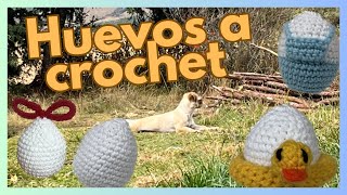 Huevos para pascua a CROCHET  huevitos QSMP crochet [upl. by Bloom]