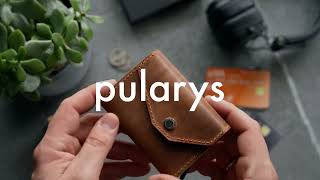 Pularys RFID wallet Porter  Saddle Leather [upl. by Ranique849]