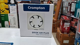 150 mm Crompton brisk air plus ventilation fan exhaust fan white color 7quot×7quot cut out [upl. by Kennard]