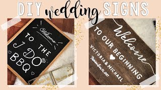 DIY Wedding Signs  DIY Wedding Decoration Ideas [upl. by Ailed30]