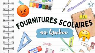 Première rentrée scolaire au Québec  les fournitures scolaires  😱 [upl. by Nedroj]