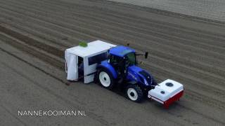 NKFMX transplanting Cauliflower with liquid fertilizer [upl. by Bal468]