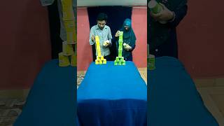 cup tower 🗼 game challenge sohrts [upl. by Ahsyad853]