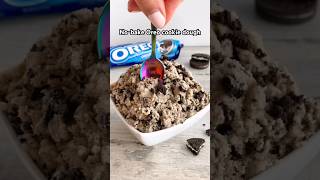 Edible Oreo Cookie Dough 😍 easyrecipe recipe [upl. by Aneertak]