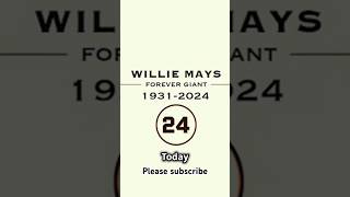 WILLIE MAYS Baseball Legend RIP williemays mlb giants legend [upl. by Hayidah224]