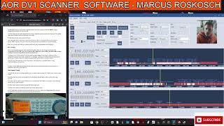 AOR DV1 SCANNER SOFTWARE MARCUS ROSKOSCH  BASICS  BEGINNER [upl. by Hochman]