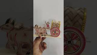 Beautiful bull cart at my home❤️SriNidhiCraftsampVlogs✨✨✨ Subscribe🙏 [upl. by Yetta]