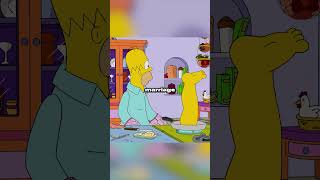 Homer is eating himself 😨😱 simpsons shorts [upl. by Htiduj214]