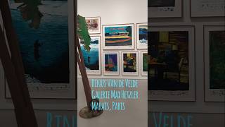 Expo Paris art painting artist shorts short shortsvideo oilpastel paris painter paint [upl. by Salta]