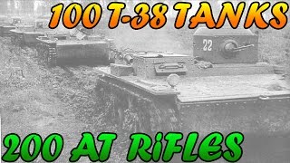 Men of War Assault Squad 2  200 ATRifles vs 100 T38 Tanks  Editor Scenario 22 [upl. by Cleavland457]