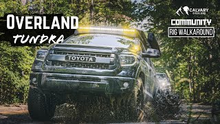 Sick Toyota Tundra Overland Build  Rig Walk Around [upl. by Ynnavoj]