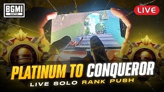 🔥Platinum to Conqueror Rank Push Live  bgmi bgmilive bgmishorts bgmihighlights 🚀 [upl. by Eenar]