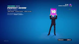 Fortnite New Perfect Score Emote ICON SERIES GOJO VERSION [upl. by Robbi62]