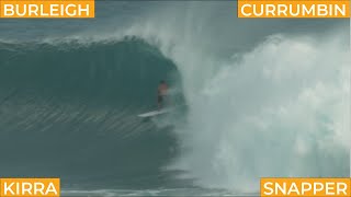 Surfing Cyclone Seth Burleigh Currumbin Kirra Snapper Rocks on January 3 2022 [upl. by Sexela202]