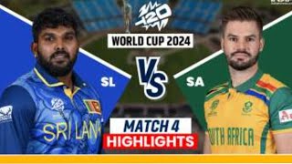 Full Highlights  Srilanka Vs South Africa ICC T20 World cup 2024 Match  SL VS SA [upl. by Sonahpets312]