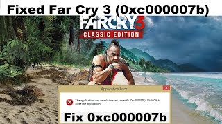 How To Fix Far Cry 3 0xc000007b Error  Fixed 0xc000007b Error in Fix Far Cry 3 [upl. by Ike768]