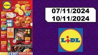 LIDL ✅ Leták platnost od 07112024 do 10112024  AKTUÁLNÍ NABÍDKOVÉ A KATALOGY [upl. by Rafaj]