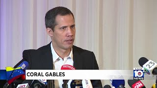 Juan Guaidó fears for familys safety back in Venezuela [upl. by Nwhas]