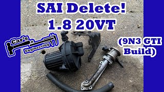 Secondary air injection delete SAI Delete Polo 9N3 GTI 18 20VT [upl. by Araec58]