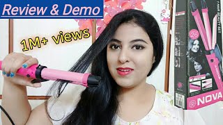 Nova 2 in 1 Hair Straightener amp Curler Review amp Curling Demo [upl. by Ching708]