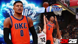 RUSSELL WESTRBROOK AND KD TEAMING BACK UP IN OKC NBA 2K25 LEGEND LEAGUE MVP RUSS GOES OFF [upl. by Sirkin]